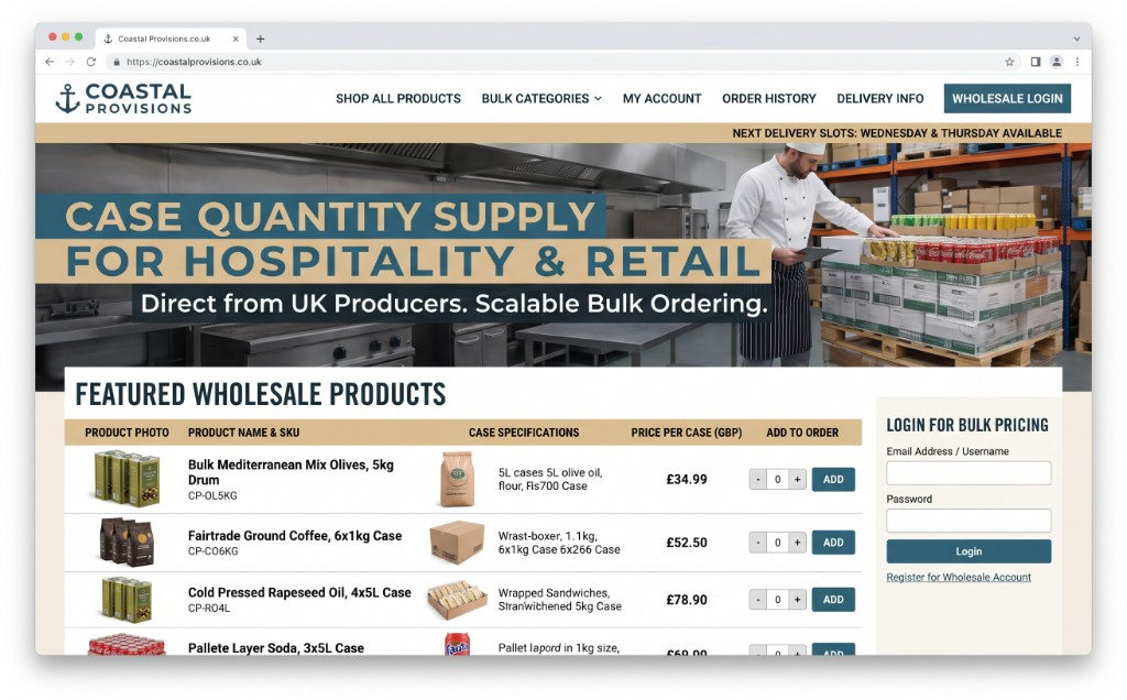 The Coastal Provisions website
