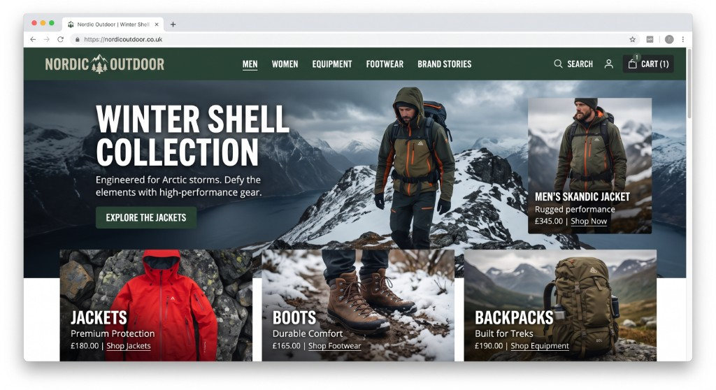 The Nordic Outdoor website