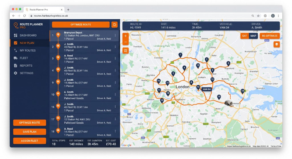 The Route Planner Pro website