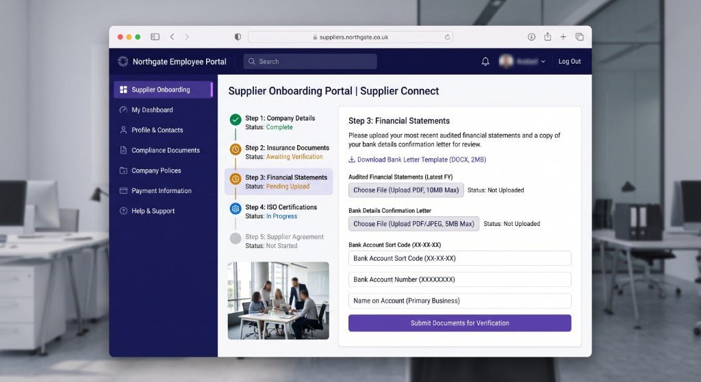 The Supplier Connect website