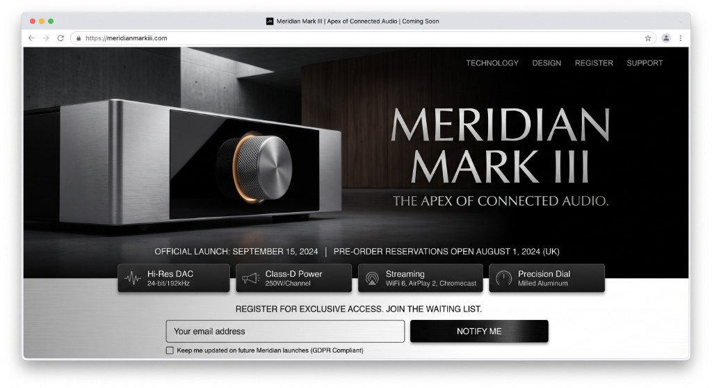 The Meridian Mark III website