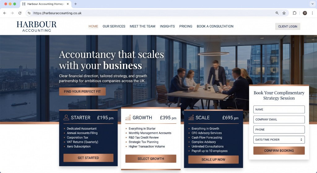The Harbour Accounting website