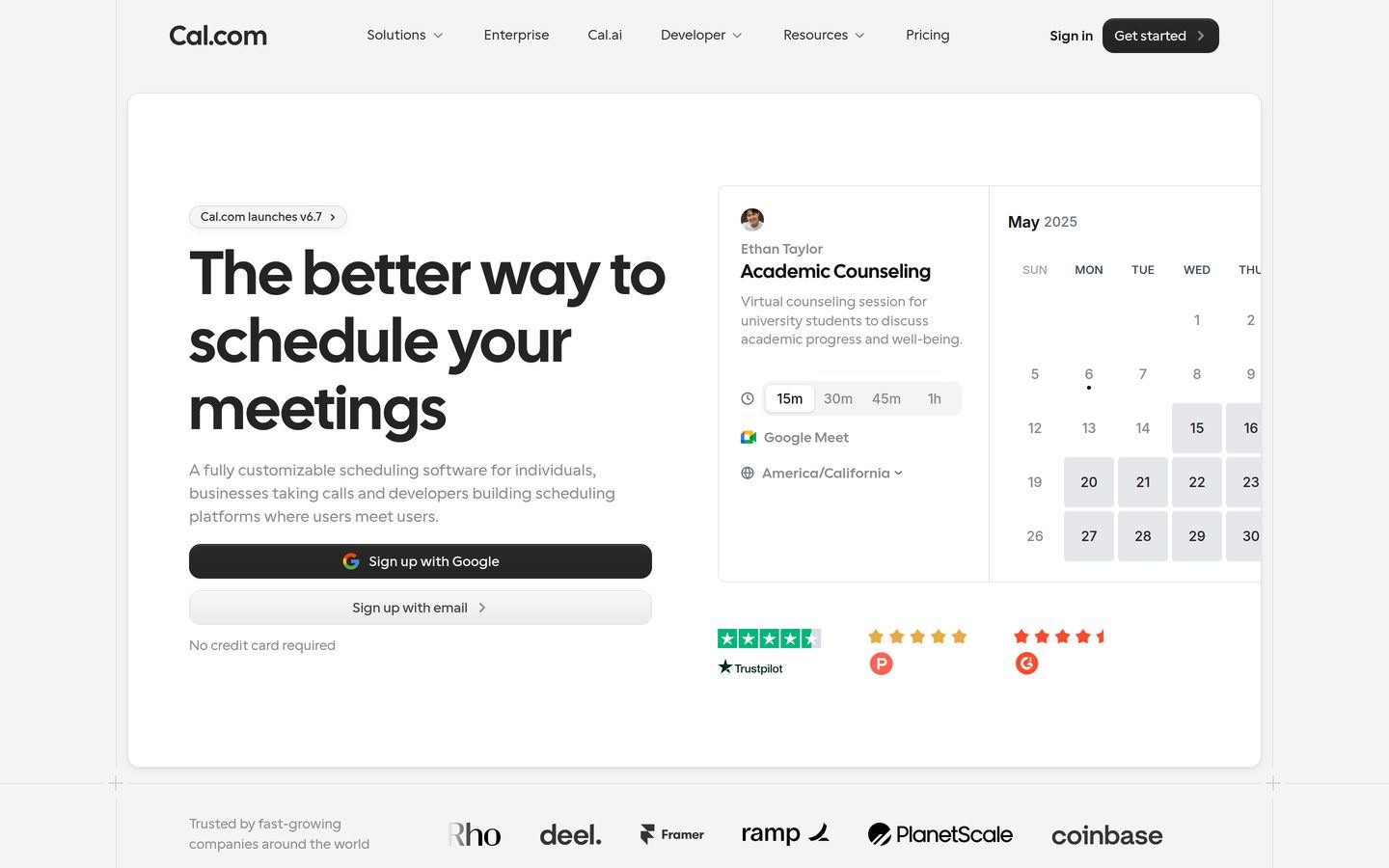 Cal.com preview
