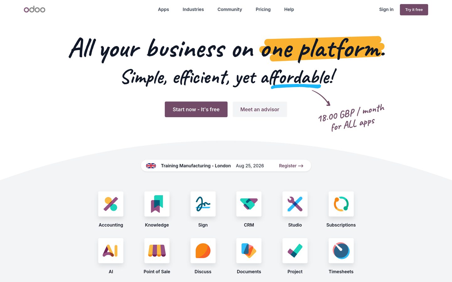 Odoo Community preview