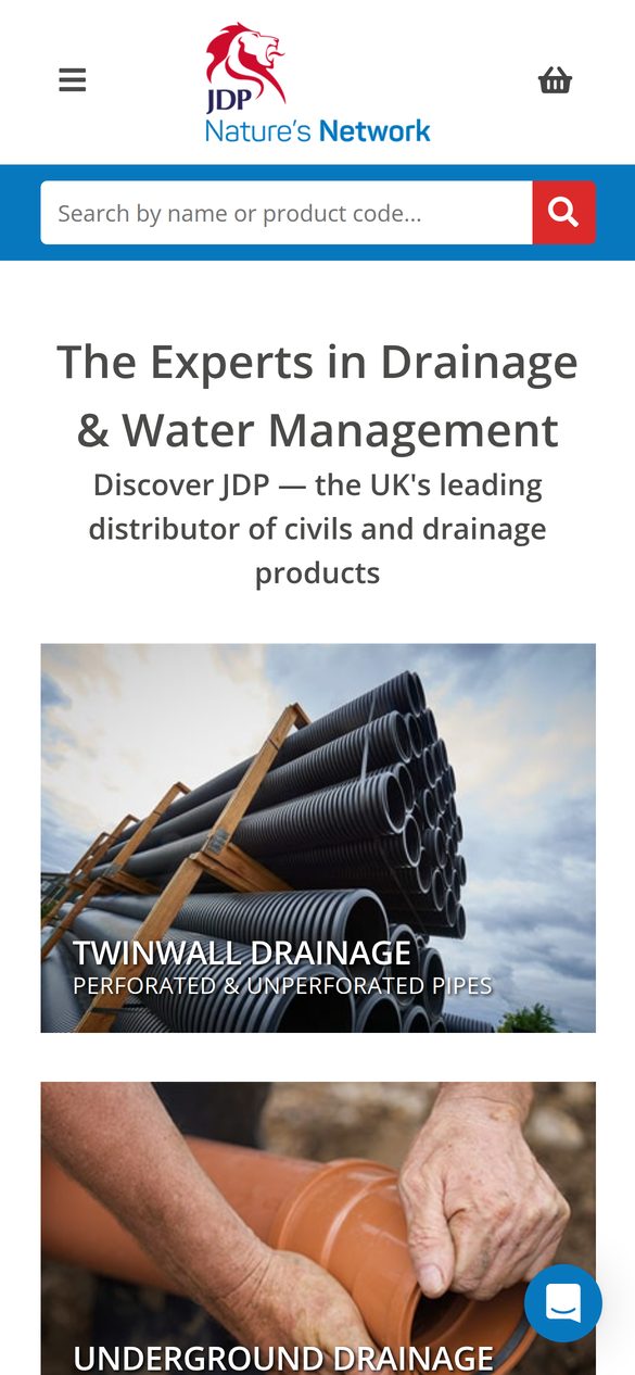 The JDPipes website on a phone